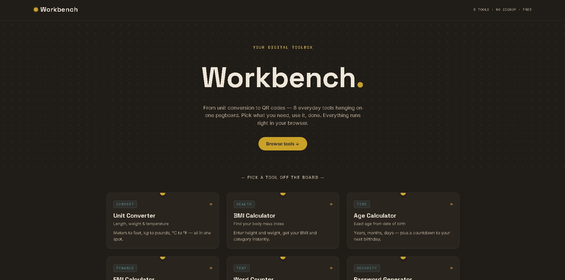 Work Bench Utility